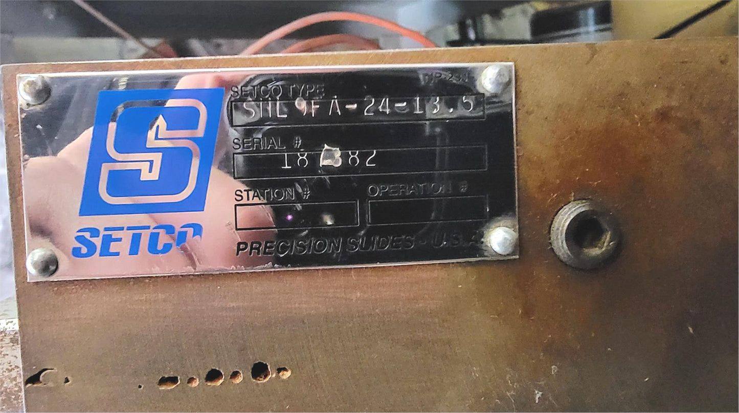 SETCO SHL 9F A-24-13.5 UTILITY TOOLING PRECISION SLIDES SADDLE LOCKS FREE SHIP