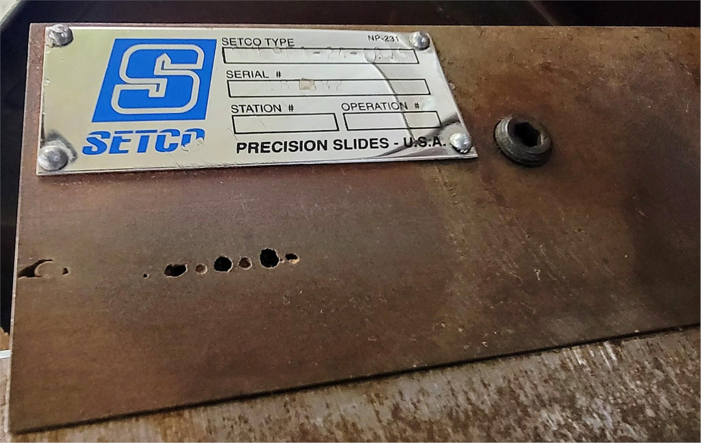 SETCO SHL 9F A-24-13.5 UTILITY TOOLING PRECISION SLIDES SADDLE LOCKS FREE SHIP