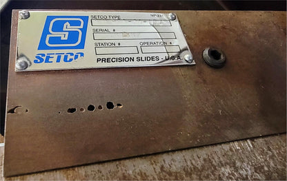 SETCO SHL 9F A-24-13.5 UTILITY TOOLING PRECISION SLIDES SADDLE LOCKS FREE SHIP