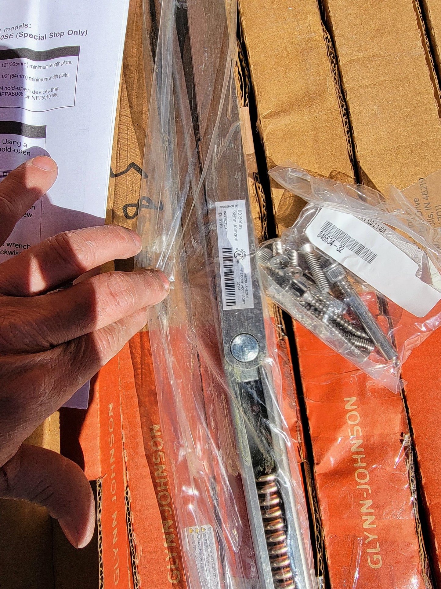 Brand New GLYNN-JOHNSON HOLD OPEN OVERHEAD DOOR STOP OH90-3.0.H.10865 FREE SHIP