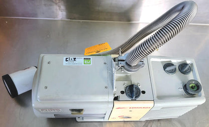 100% EDWARDS RV8 VACUUM PUMP with FL20K FORELINE TRAP 90-DAYWARRANTY WATCH VIDEO