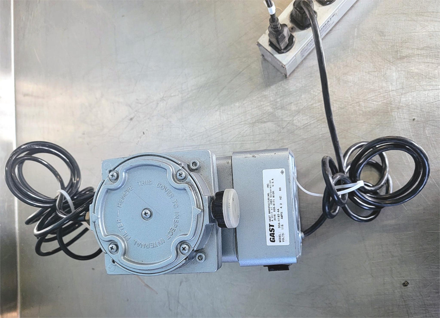 100% GAST DOA-V192-AA VACUUM PUMP 90-DAY-WARRANTY WATCH VIDEO
