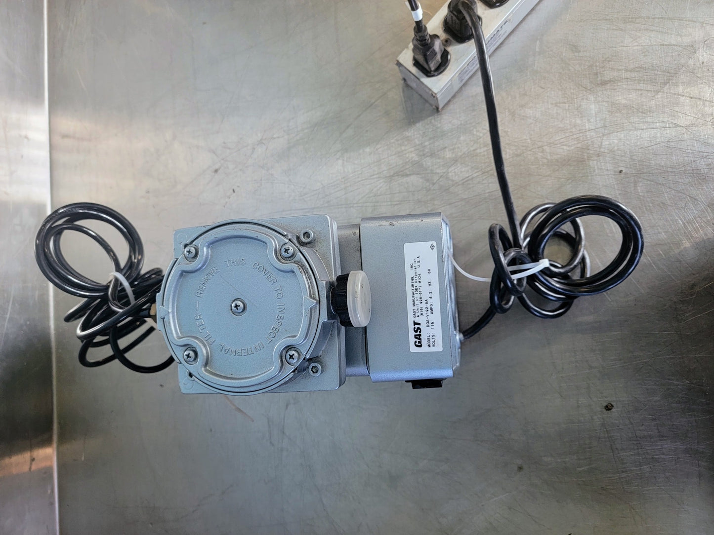 100% GAST DOA-V192-AA VACUUM PUMP 90-DAY-WARRANTY WATCH VIDEO