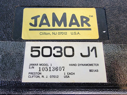 100% JAMAR 5030 J1 HYDRAULIC HAND DYNAMOMETER with CASE 0 - 200 Lbs FREESHIP