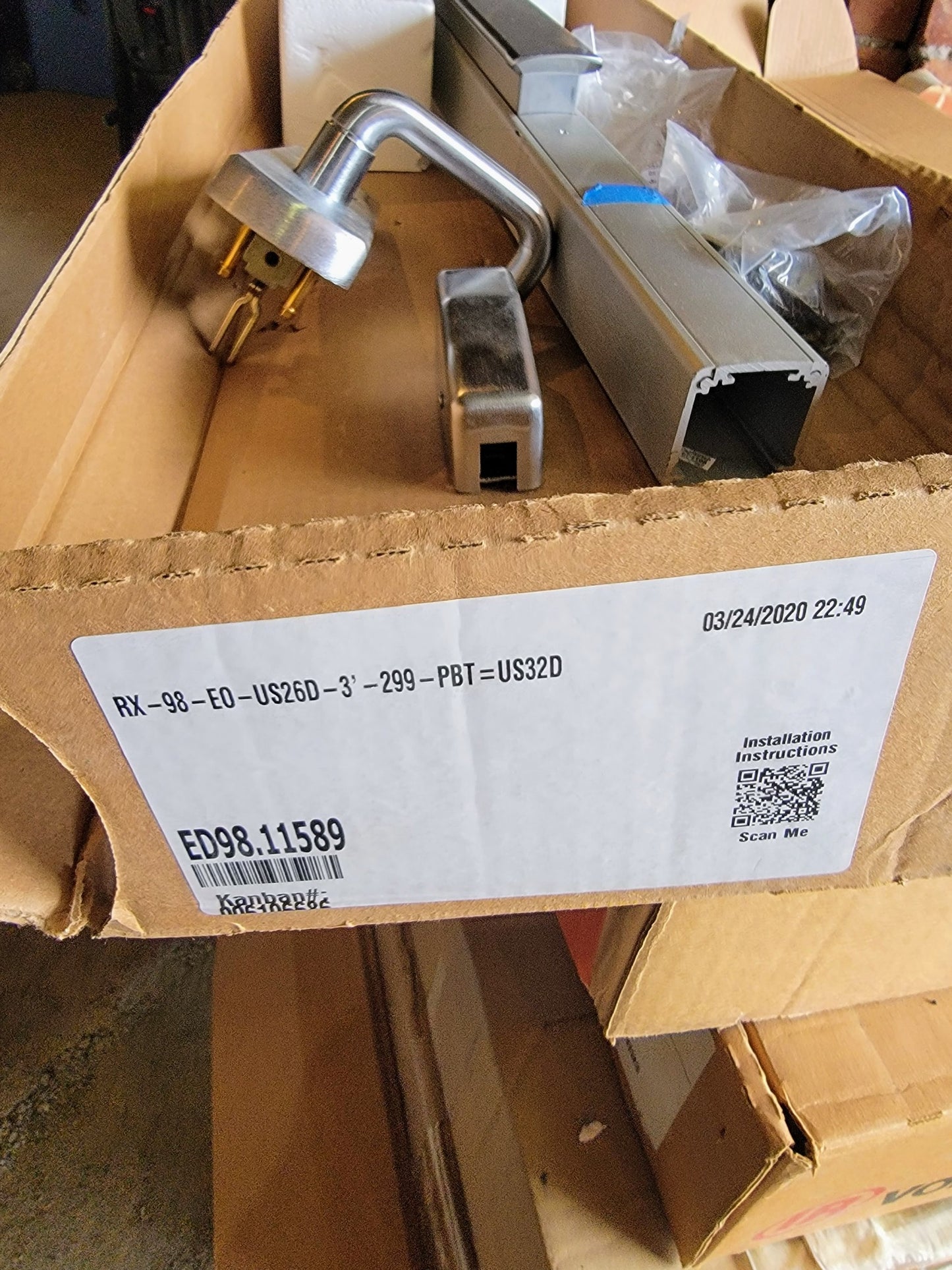 BRAND NEW INGERSOLL RAND 9827L-BE-F US26D 4RHR EXIT DEVICE FREE SHIP