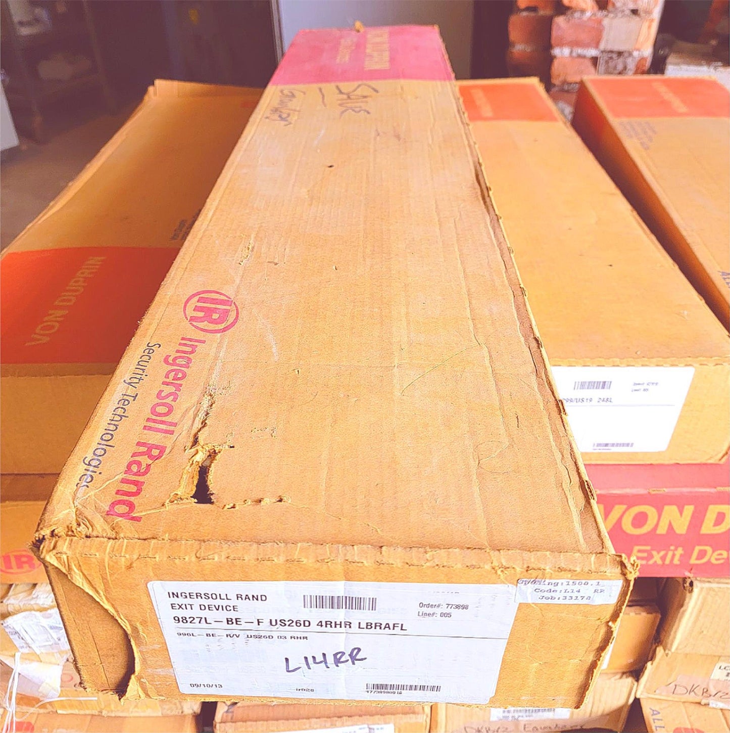 BRAND NEW INGERSOLL RAND 9827L-BE-F US26D 4RHR EXIT DEVICE FREE SHIP