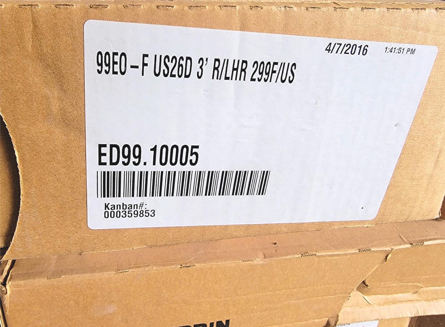 BRAND NEW VON DUPRIN ED9910005 EXIT DEVICE FREE SHIP