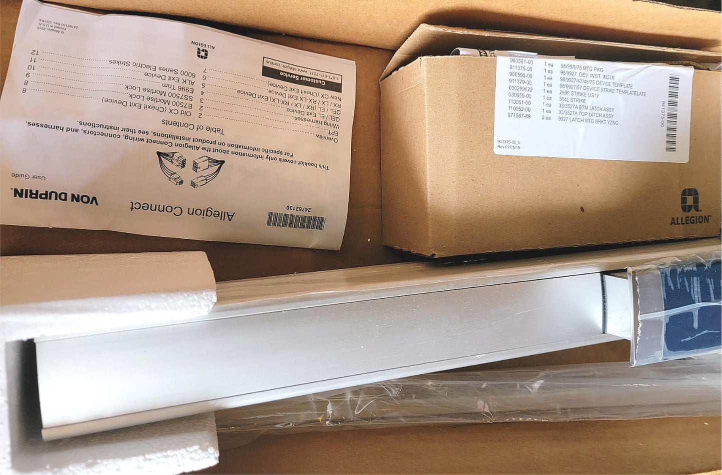 BRAND NEW VON DUPRIN ED9859299 EXIT DEVICE FREE SHIP