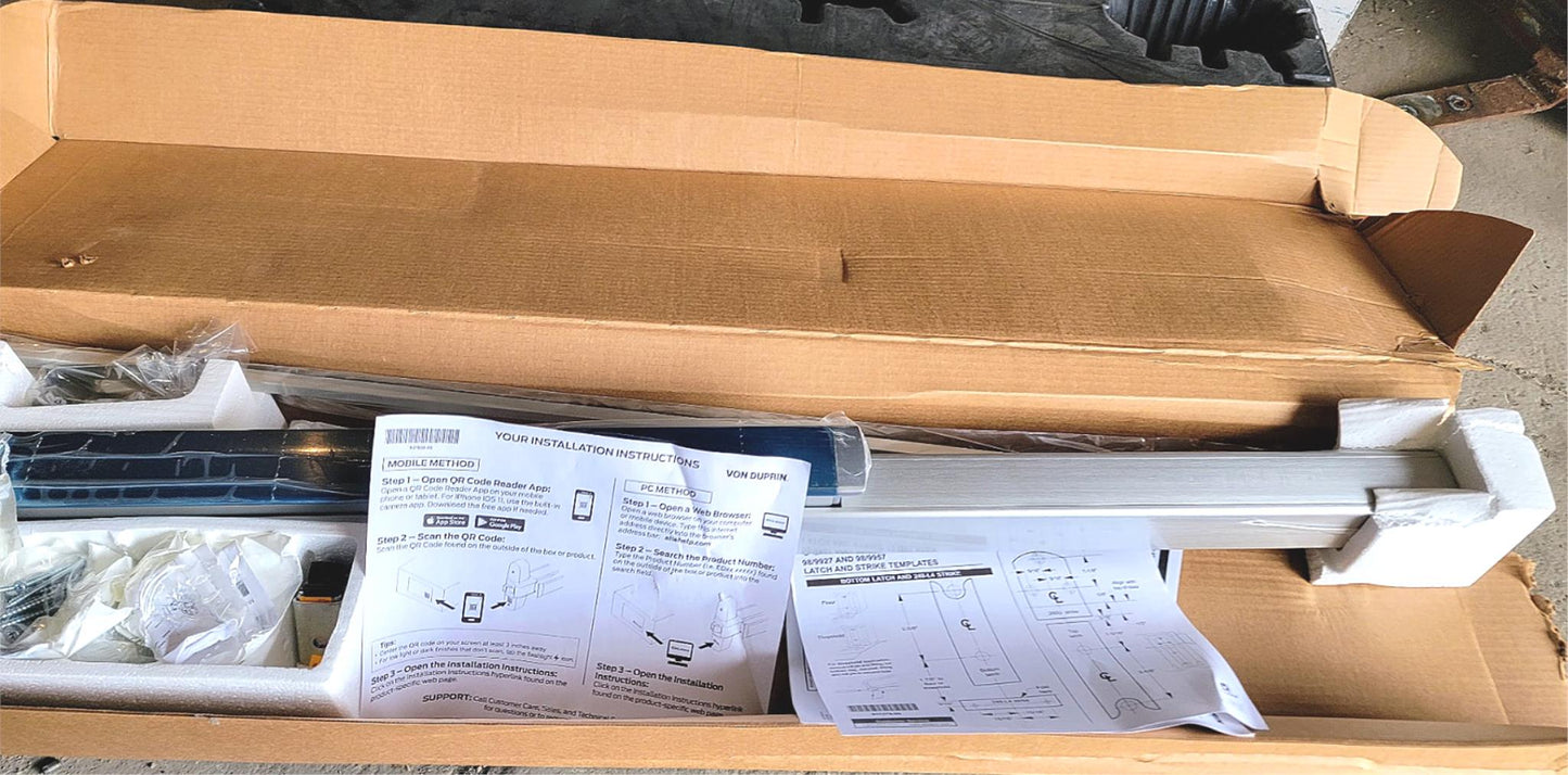 BRAND NEW VON DUPRIN ED9910005 EXIT DEVICE FREE SHIP