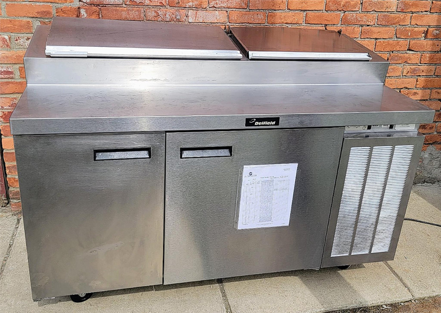 100%WARRANTY DELFIELD 18660PTB PIZZA SANDWICH PREP TABLE 60" SALAD BAR FREE SHIP