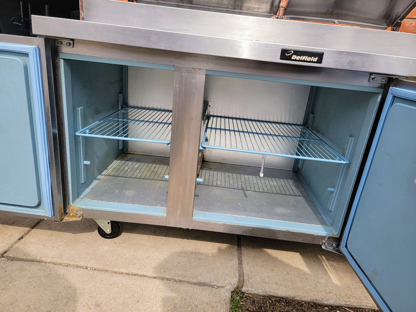 100%WARRANTY DELFIELD 18660PTB PIZZA SANDWICH PREP TABLE 60" SALAD BAR FREE SHIP