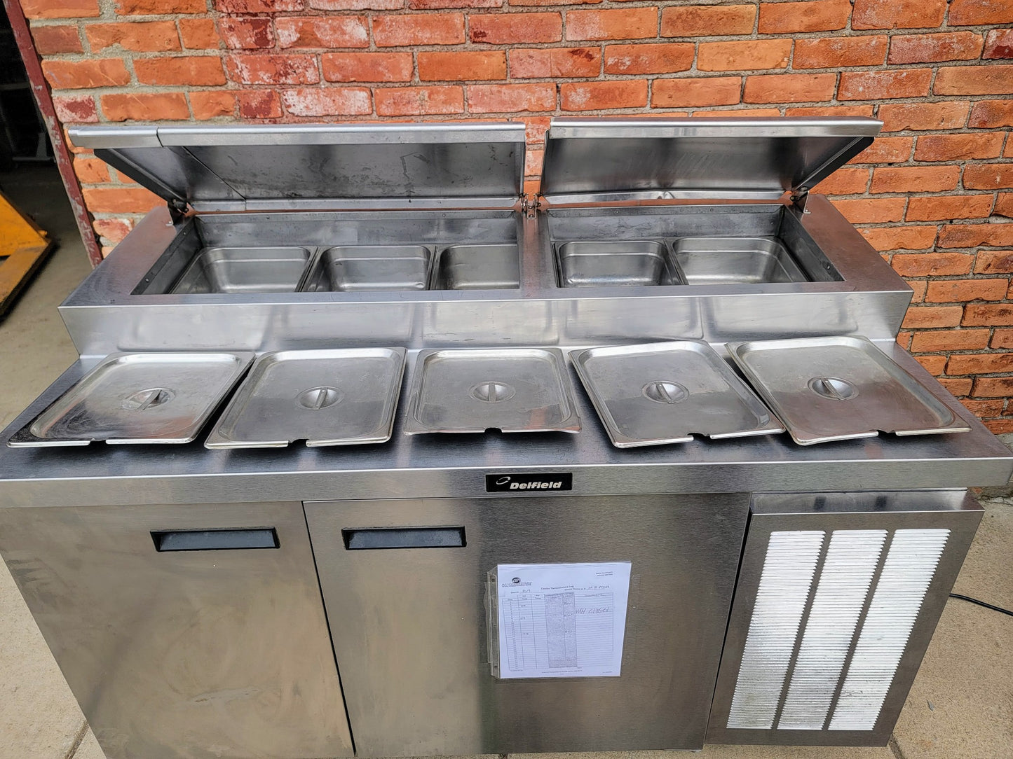 100%WARRANTY DELFIELD 18660PTB PIZZA SANDWICH PREP TABLE 60" SALAD BAR FREE SHIP