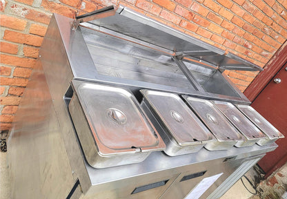 100%WARRANTY DELFIELD 18660PTB PIZZA SANDWICH PREP TABLE 60" SALAD BAR FREE SHIP