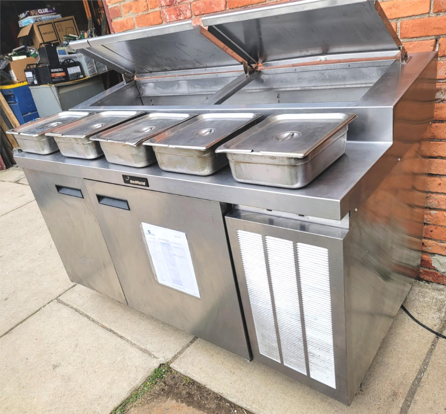 100%WARRANTY DELFIELD 18660PTB PIZZA SANDWICH PREP TABLE 60" SALAD BAR FREE SHIP