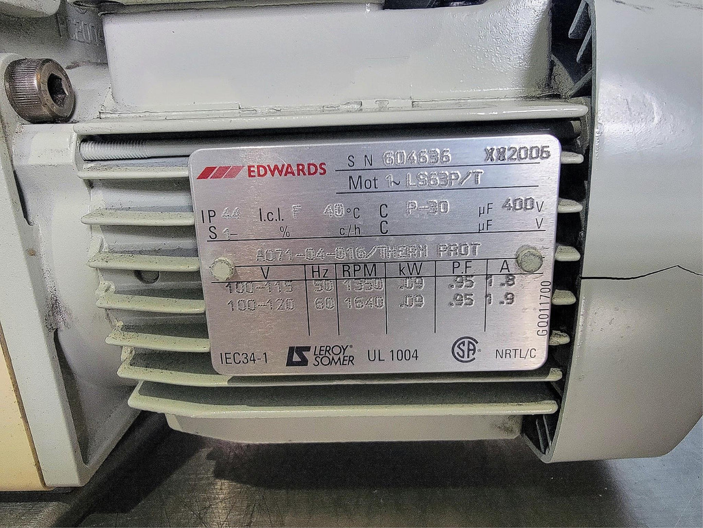 100%Guaranteed EDWARDS 7 VACUUM PUMP 90-DAY-WARRANTY WATCH VIDEO FREESHIP