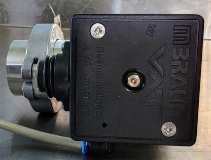 MBRAUN VAT 26432-KA41-AEB3/1192 A-1149362 HV VACUUM ANGLE VALVE PNEUMATIC ACTUAT