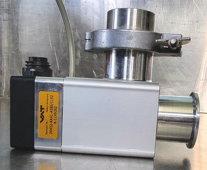 MBRAUN VAT 26432-KA41-AEB3/1192 A-1149362 HV VACUUM ANGLE VALVE PNEUMATIC ACTUAT