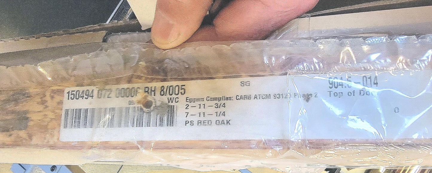 WARRANT BNEW IDN DOOR 86" x 36" 150454 072 RH 8/005 WC DOOR FREESHIP