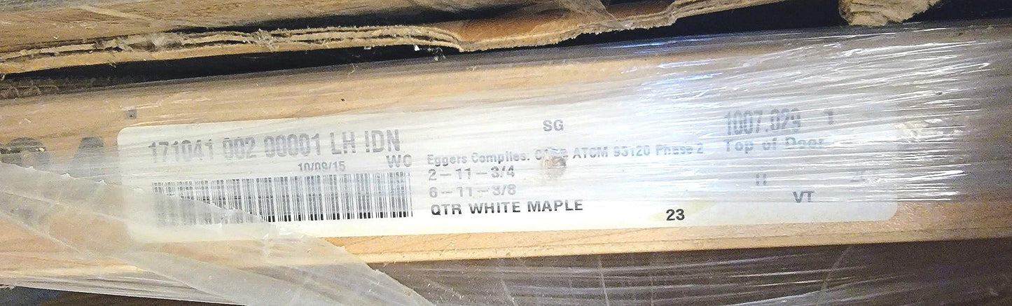 WARRANT BNEW IDN DOOR 86" x 36" 150454 072 RH 8/005 WC DOOR FREESHIP