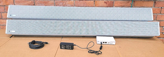 NUREVA HDL300-W AUDIO CONFERENCING SOUNDBAR SPEAKERS & POWER SUPPLY WATCH VIDEO