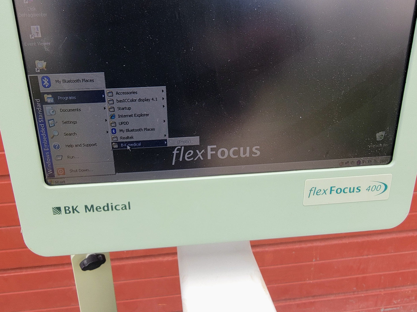 BK MEDICAL FLEX FOCUS 400 ULTRASOUND with CART no HDD (NO HARDRIVE) WATCH VIDEO
