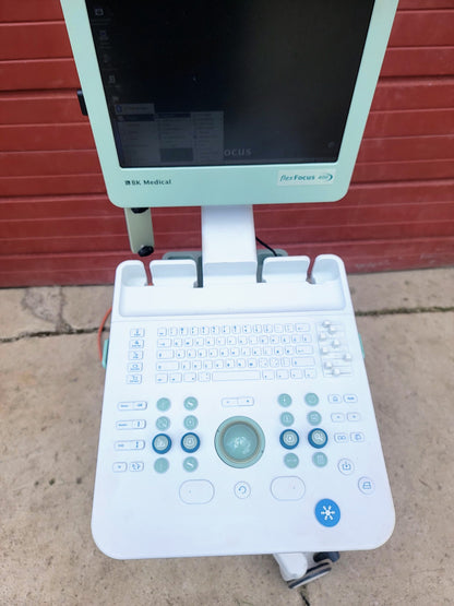 BK MEDICAL FLEX FOCUS 400 ULTRASOUND with CART no HDD (NO HARDRIVE) WATCH VIDEO