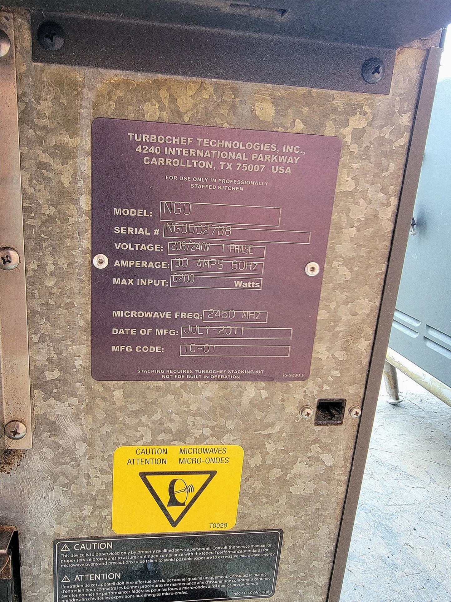 90DAYWARRANTY TURBOCHEF SOTA NGO HIGH SPEED COMMERCIAL OVEN WATCH VIDEO FREESHIP