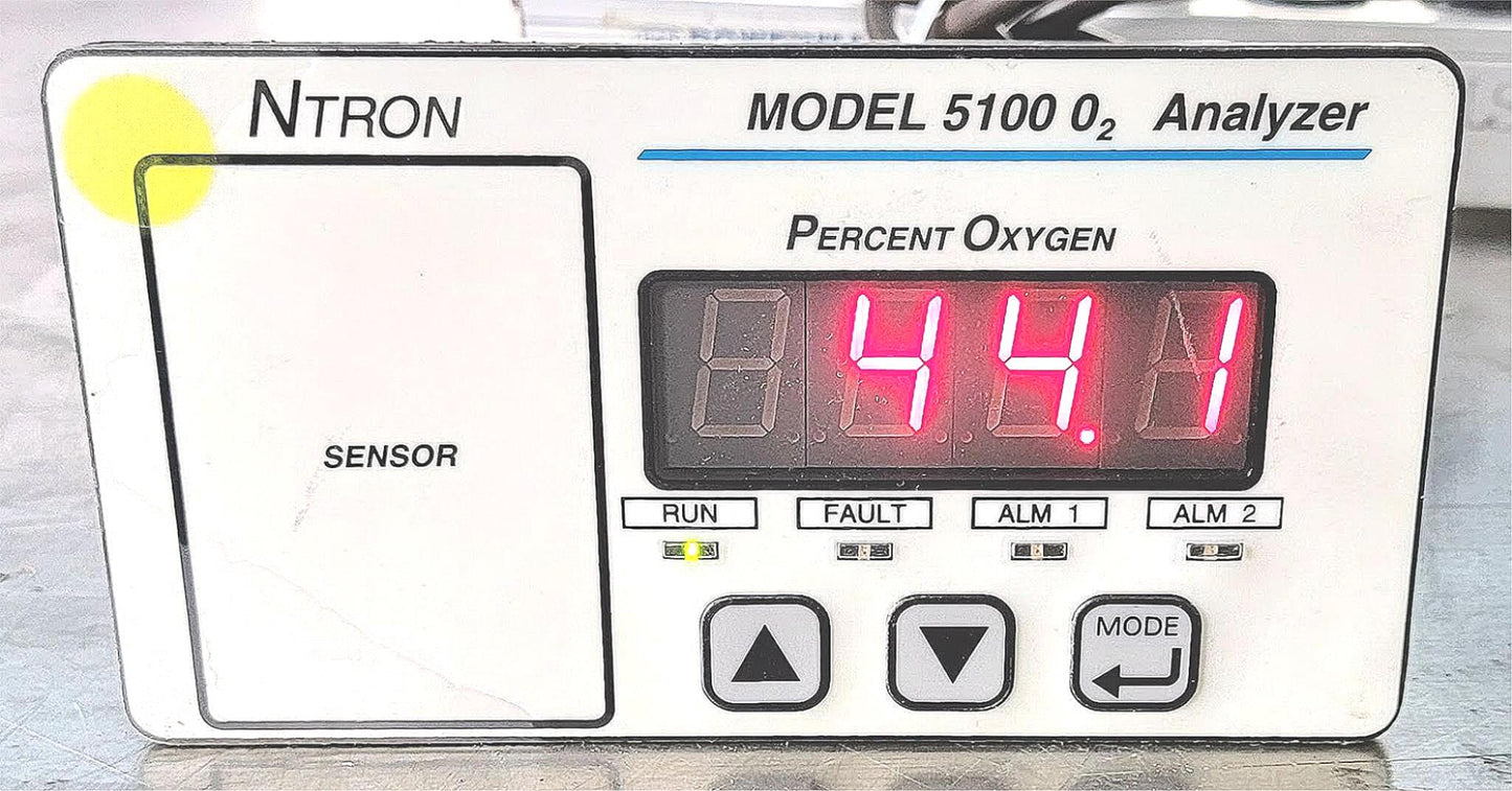 90-DAYWARRANTY NTRON 5100B-N1 0 to 100% OXYGEN GAS ANALYZER NEUTRONICS FREE SHIP
