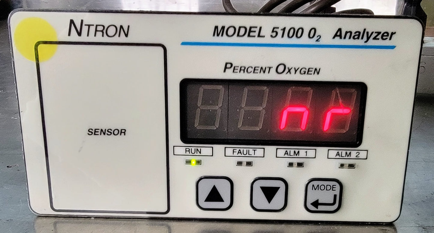 90-DAYWARRANTY NTRON 5100B-N1 0 to 100% OXYGEN GAS ANALYZER NEUTRONICS FREE SHIP