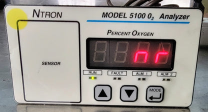 90-DAYWARRANTY NTRON 5100B-N1 0 to 100% OXYGEN GAS ANALYZER NEUTRONICS FREE SHIP