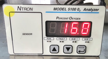 90-DAYWARRANTY NTRON 5100B-N1 0 to 100% OXYGEN GAS ANALYZER NEUTRONICS FREE SHIP