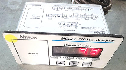 90-DAYWARRANTY NTRON 5100B-N1 0 to 100% OXYGEN GAS ANALYZER NEUTRONICS FREE SHIP