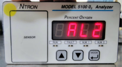 90-DAYWARRANTY NTRON 5100B-N1 0 to 100% OXYGEN GAS ANALYZER NEUTRONICS FREE SHIP