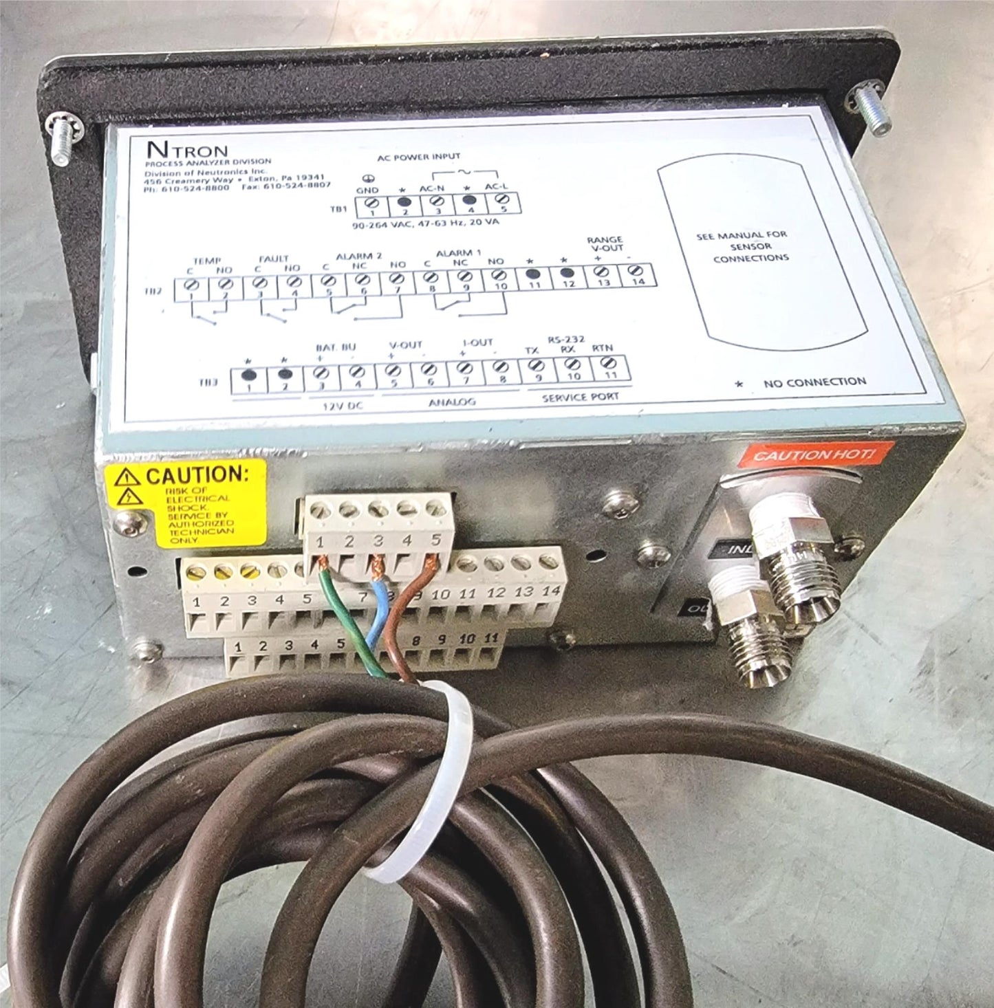 90-DAYWARRANTY NTRON 5100B-N1 0 to 100% OXYGEN GAS ANALYZER NEUTRONICS FREE SHIP