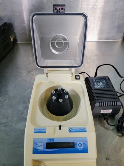 100%WARRANTY STI HEMATASTAT-II MICROHEMATOCRIT CENTRIFUGE TUBE HOLDER WATCHVIDEO