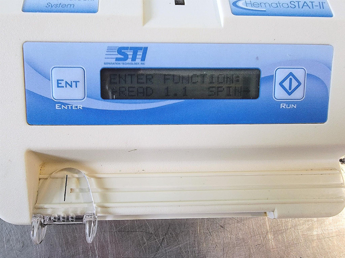 100%WARRANTY STI HEMATASTAT-II MICROHEMATOCRIT CENTRIFUGE TUBE HOLDER WATCHVIDEO