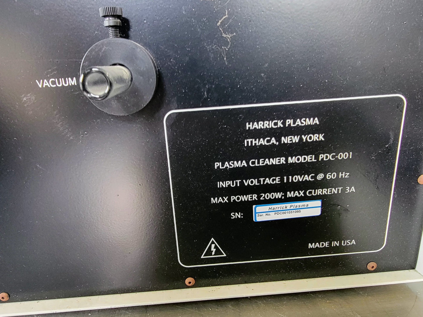 100% 90-DAY-WARRANTY HARRICK PDC-001 PLASMA CLEANER 115V VACUUM PUMP FREE SHIP