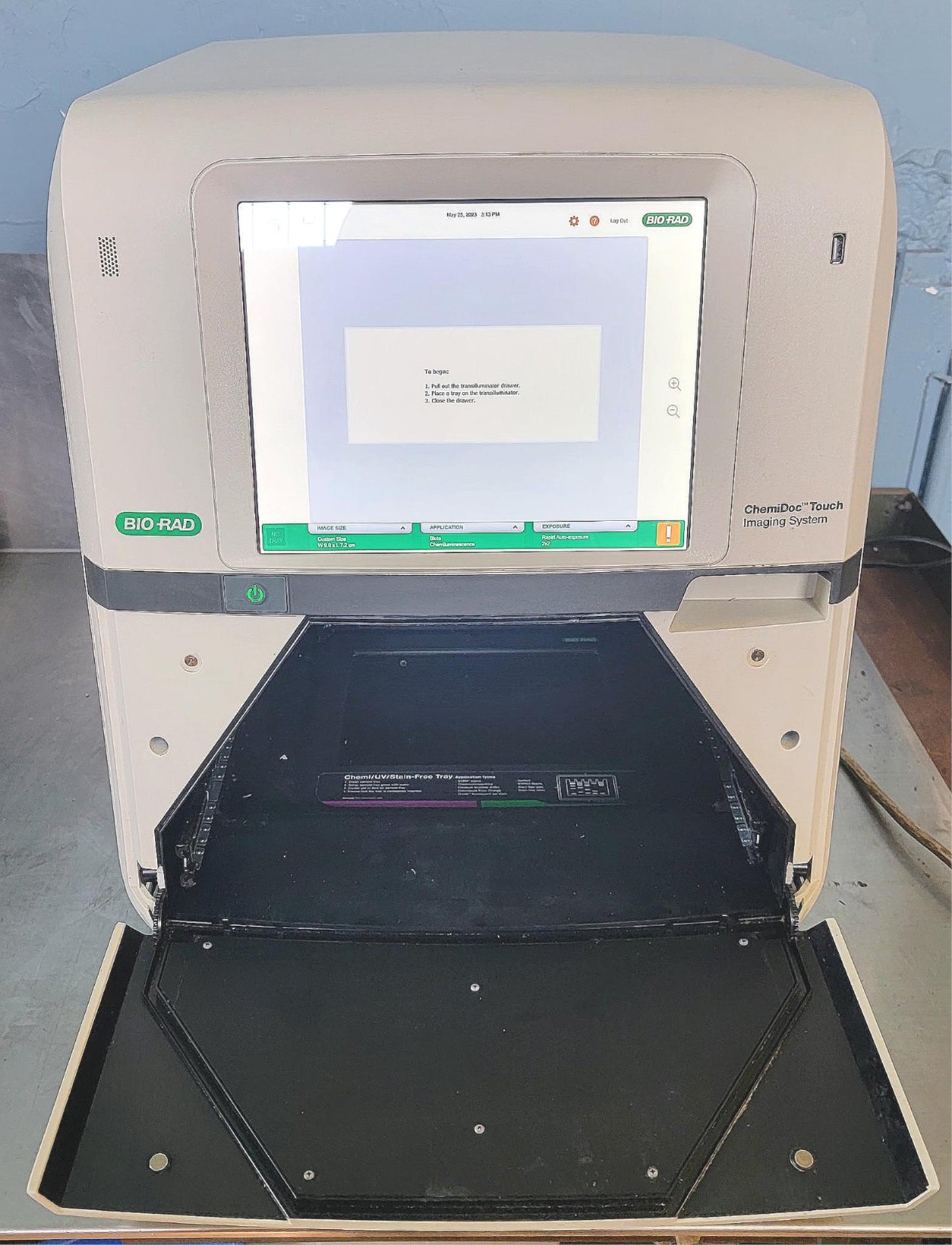 BIORAD CHEMIDOC TOUCH SCREEN GEL IMAGING SYSTEM with TRAY FREE SHIP WATCH VIDEO