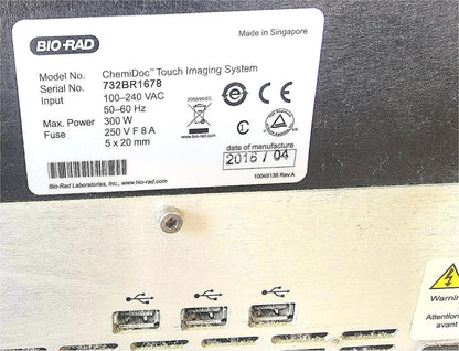 BIORAD CHEMIDOC TOUCH SCREEN GEL IMAGING SYSTEM with TRAY FREE SHIP WATCH VIDEO