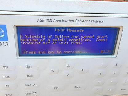 90DAYWARRANTY THERMO DIONEX ASE 200 SOLVENT EXTRACTOR CHROMATOGRAPHY WATCH VIDEO