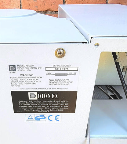 90DAYWARRANTY THERMO DIONEX ASE 200 SOLVENT EXTRACTOR CHROMATOGRAPHY WATCH VIDEO