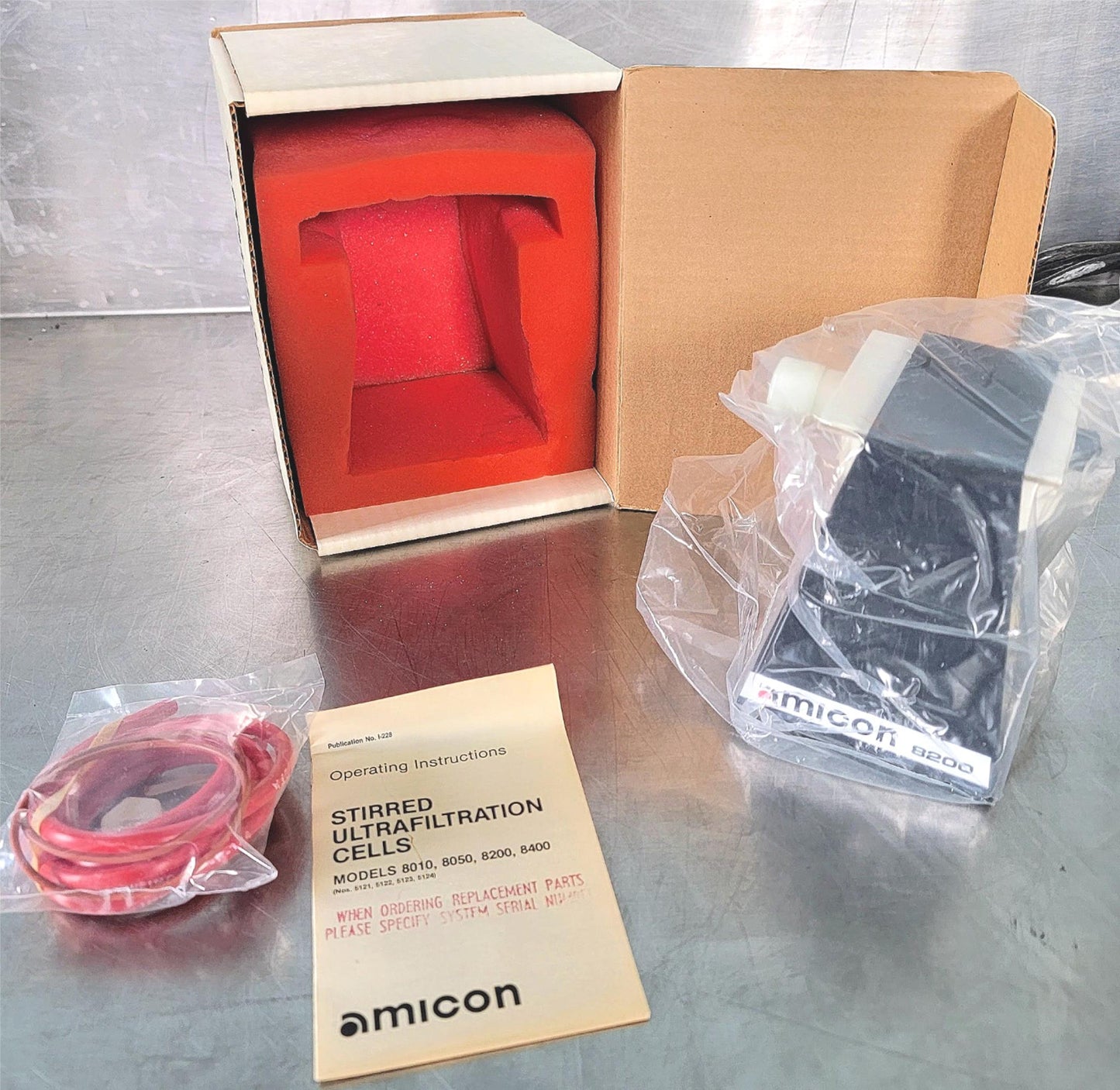 90DAY-WARRANTY AMICON ULTRAFILTRATION STIRRED CELL 8200 TANK 200mL 43.5mm FILTER