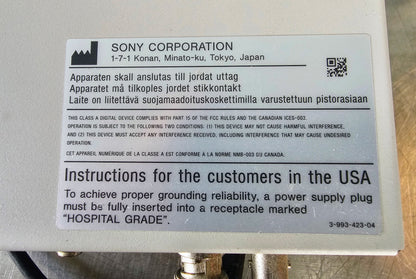 WARRANTY SONY UP-897MD VIDEO GRAPHIC MEDICAL ULTRASOUND PRINTER & CABLE FREESHIP