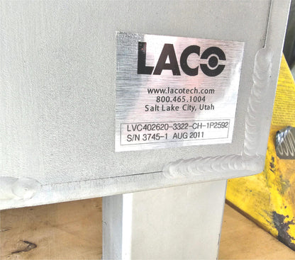 BNEW 40x26x20 LACO TECH LVC402620-3322-CH-1P2592 STSTEEL VACUUM CHAMBER FREESHIP