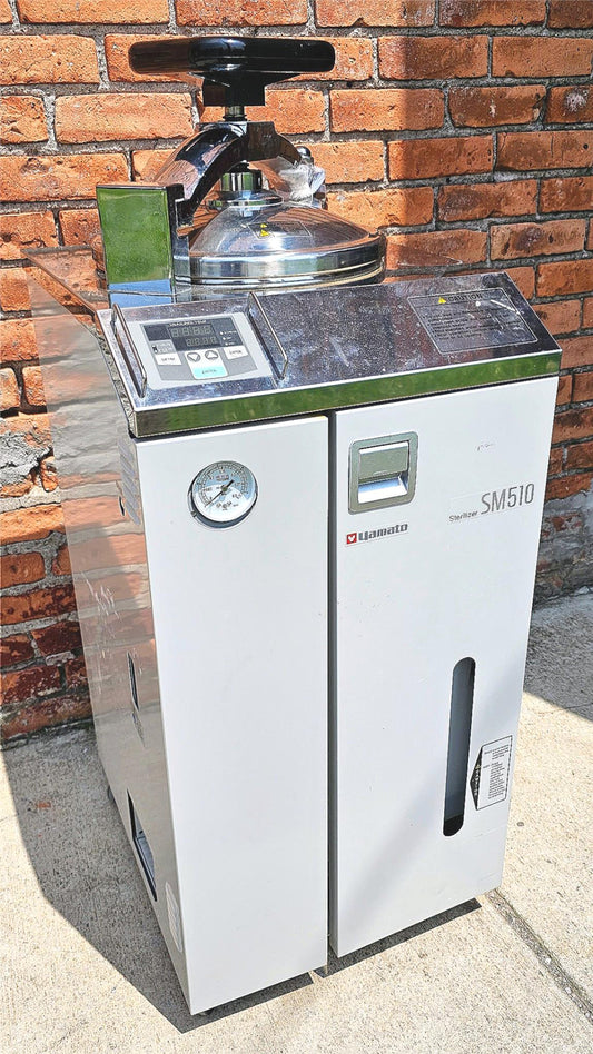 WARRANTY YAMATO SM510 51Lite 128deg°C STERILIZER AUTOCLAVE w/2BASKET WATCH VIDEO