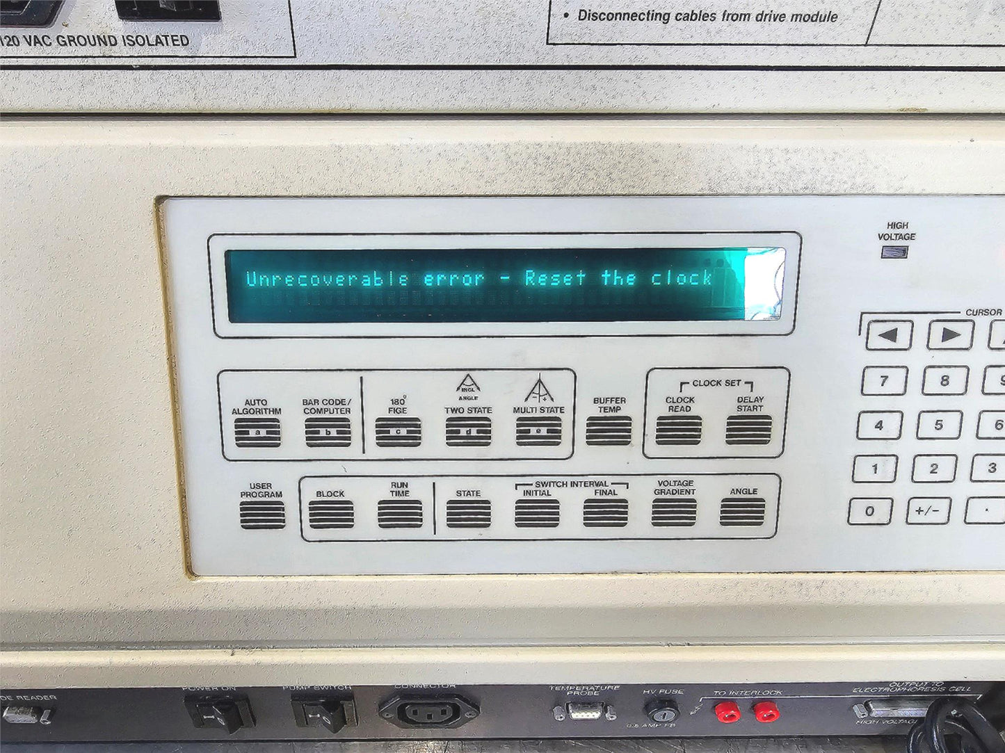 BIORAD ELECTROPHORESIS CHEF-DR II MAPPER 17"x17 GEL RIG PULSE WAVE DRIVE SYSTEM