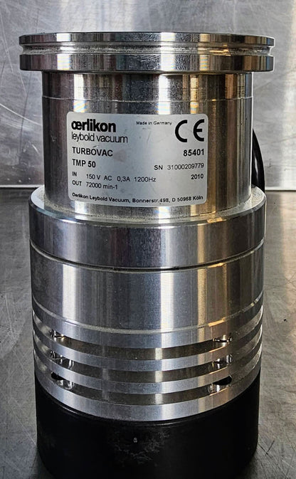 OERLIKON LEYBOLD TMP 50 TURBOVAC TURBOMOLECULAR 50 Liters/Second PUMP FREESHIP