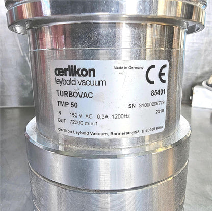 OERLIKON LEYBOLD TMP 50 TURBOVAC TURBOMOLECULAR 50 Liters/Second PUMP FREESHIP