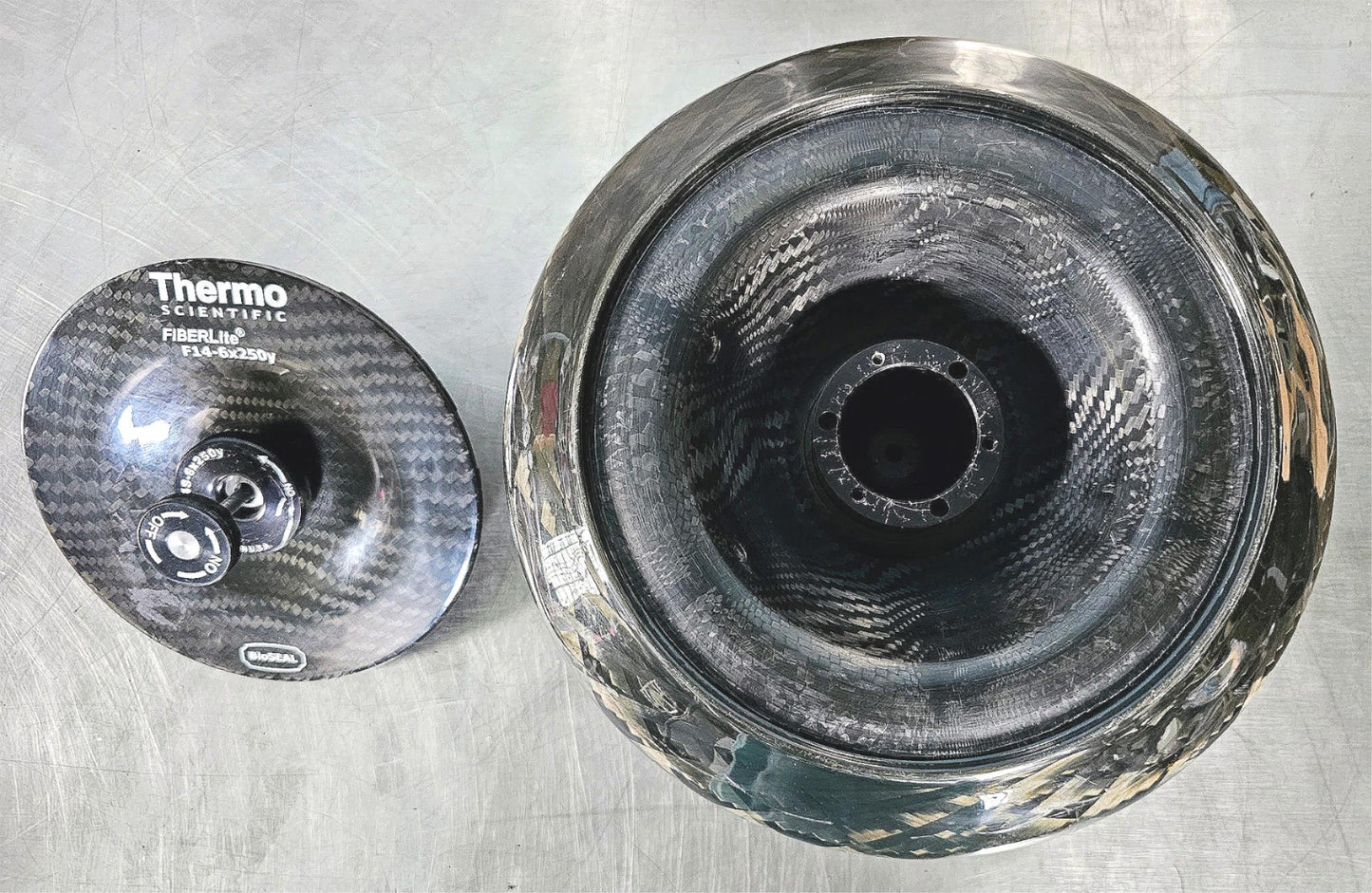 90DAYWARRANTY THERMO SCIENTIFIC F14-6x 250y ROTOR 6x250 mL 14,000 rpm 30,130 x g