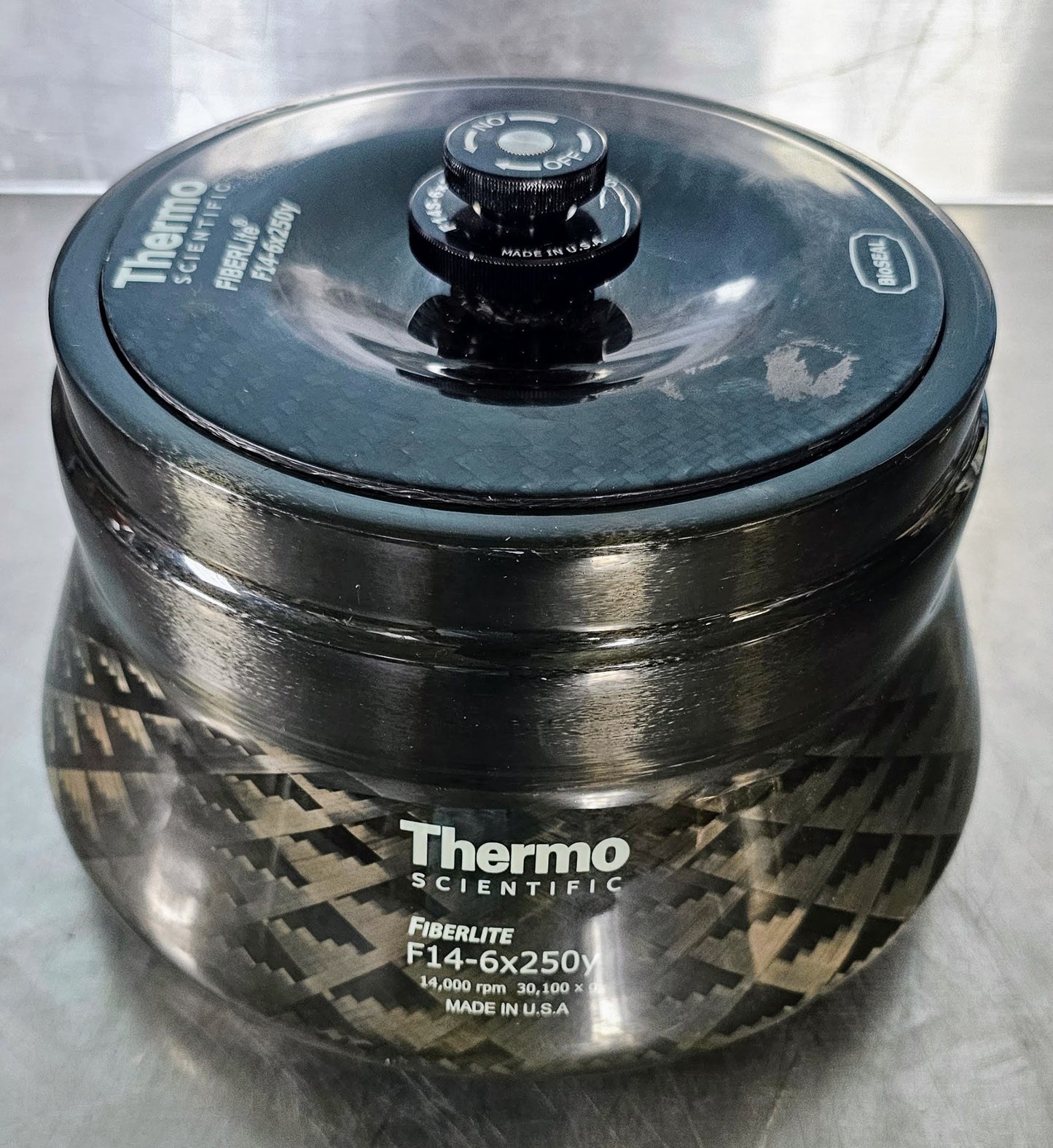 90DAYWARRANTY THERMO SCIENTIFIC F14-6x 250y ROTOR 6x250 mL 14,000 rpm 30,130 x g